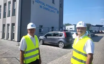 Postęp prac nad rozbudową Szpitala w Chmielniku
