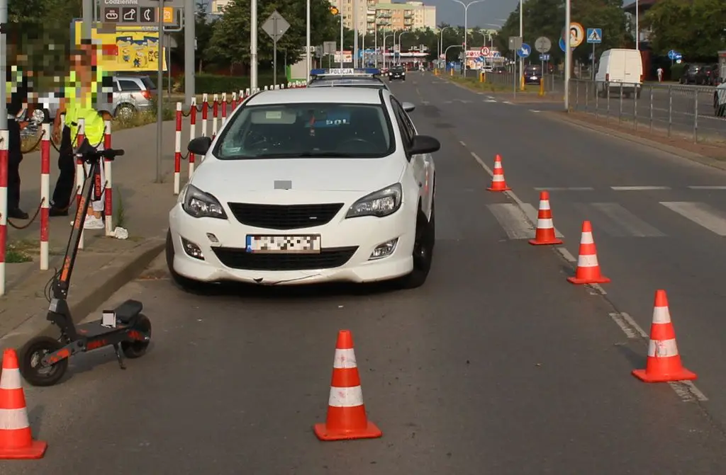 Incydent z udziałem hulajnogi elektrycznej w Ostrowcu Świętokrzyskim