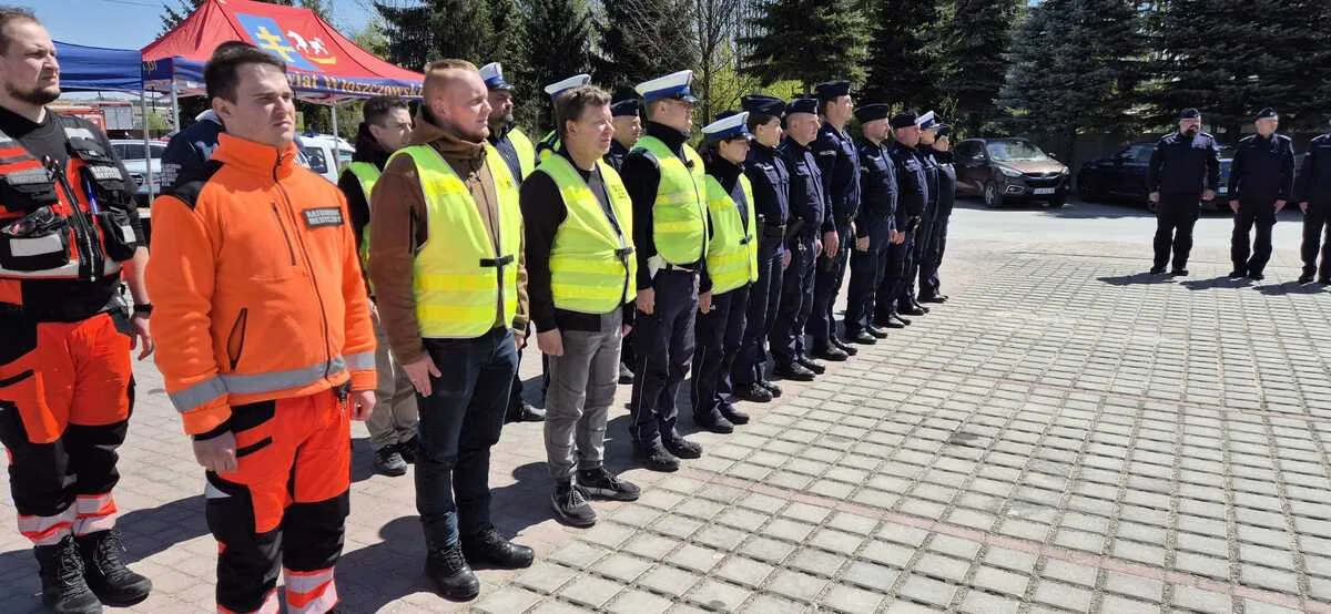 Ćwiczenia służb ratunkowych w Włoszczowie