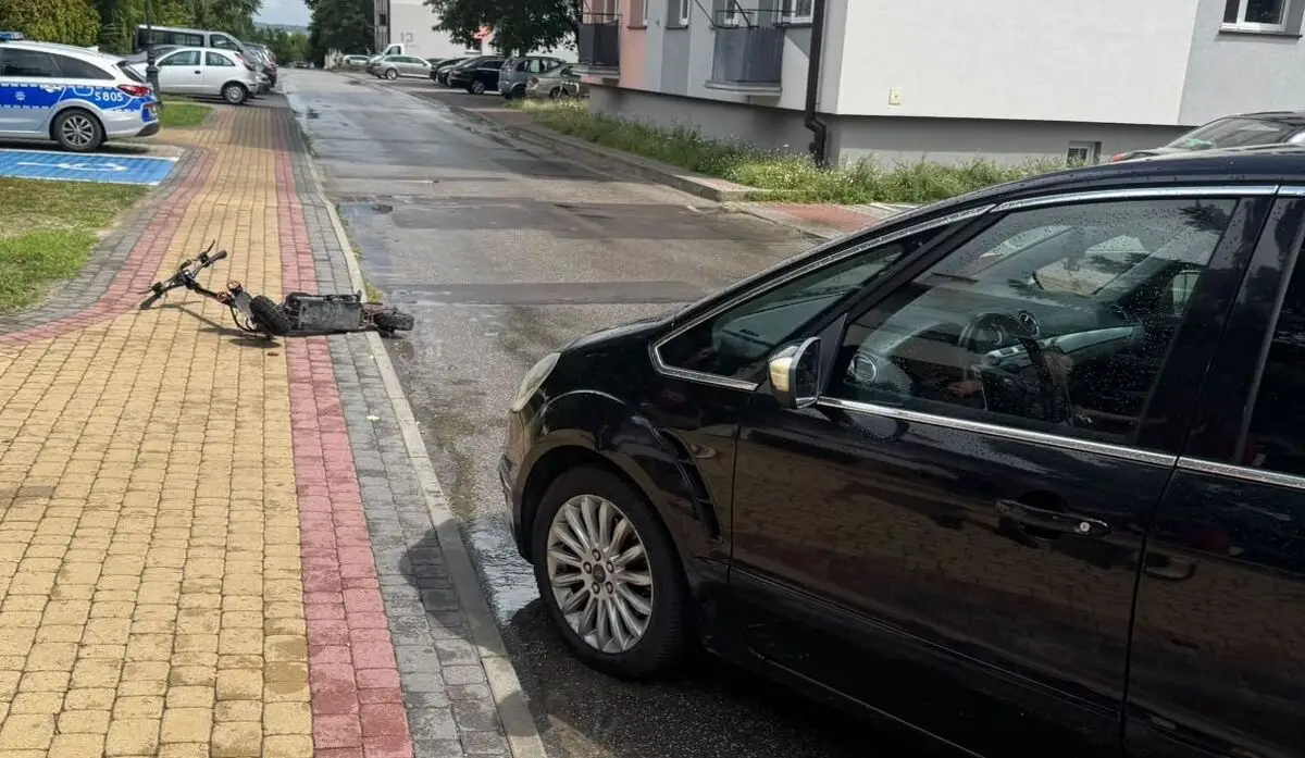 Wypadek hulajnogi elektrycznej w Połańcu