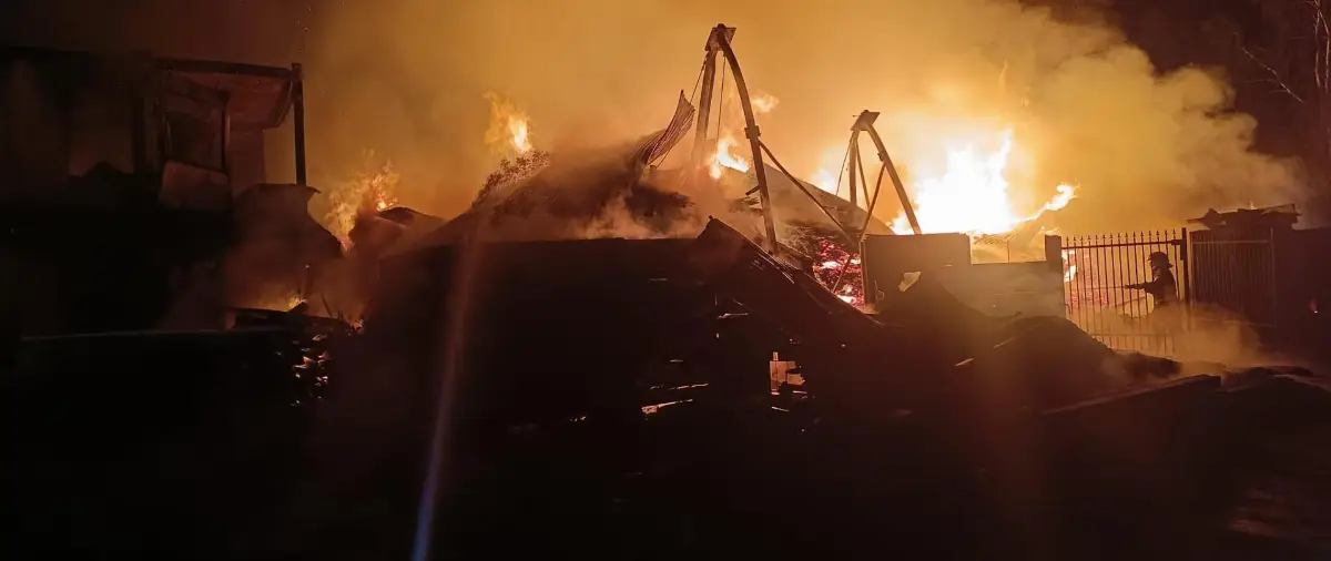 Pożar tartaku w Szczukowicach