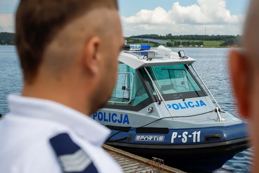 Kontrola nietrzeźwych na rowerkach wodnych w Sielpi