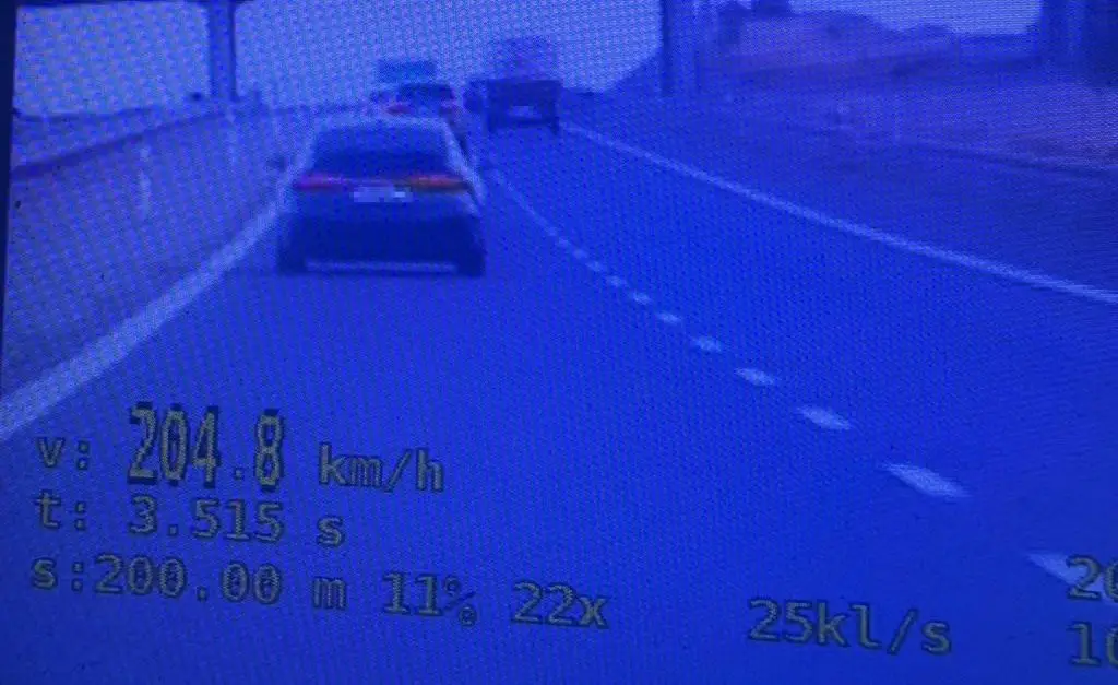 Kierowca Audi przekroczył prędkość do 204 km/h na ekspresowej 'siódemce'