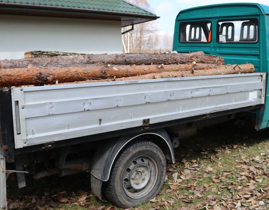 Zatrzymano kierowców przewożących kradzione drewno