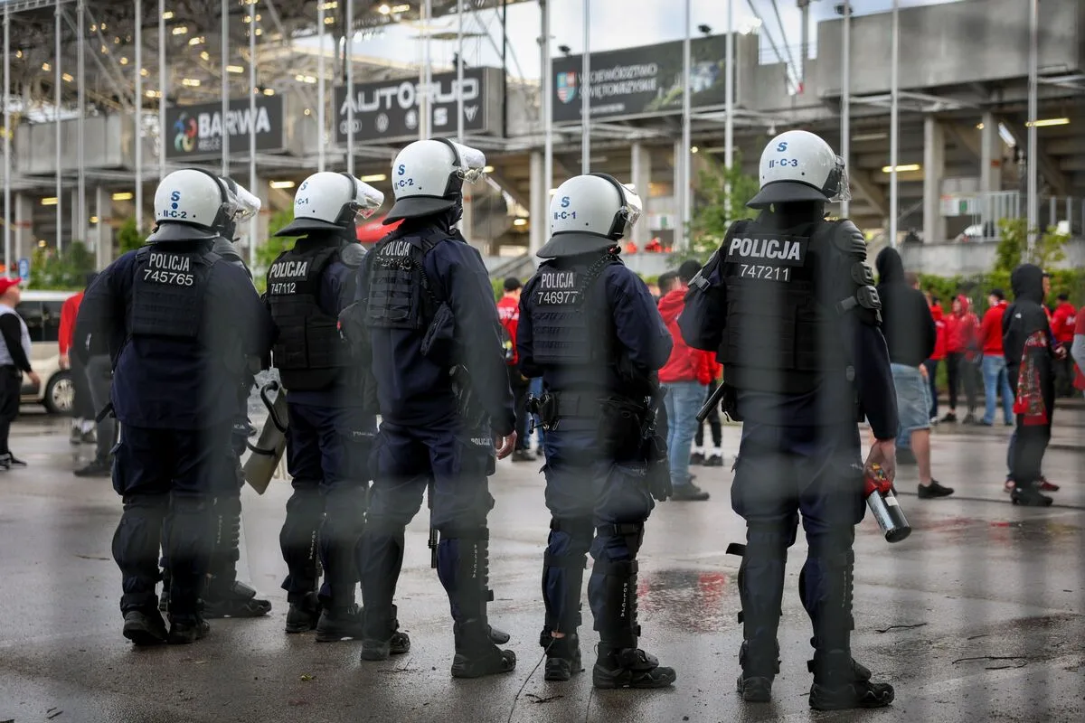 Zabezpieczenie meczu Korona Kielce – Widzew Łódź przez policję