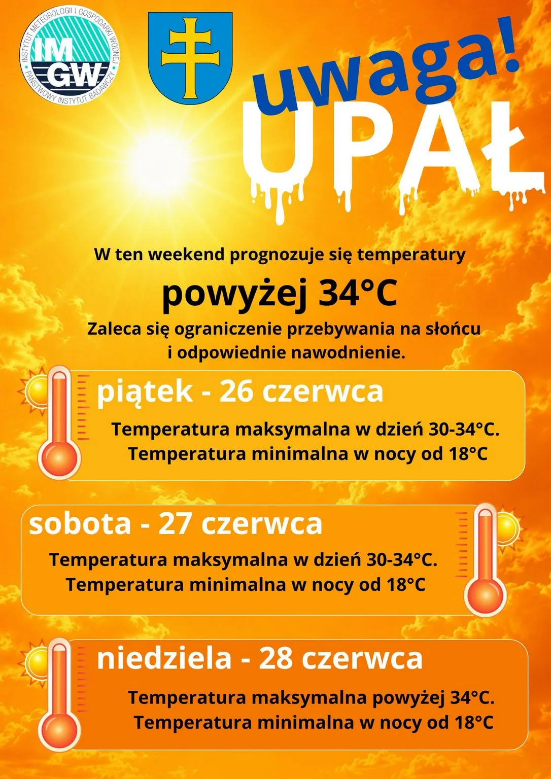 Ostrzeżenie przed upałami