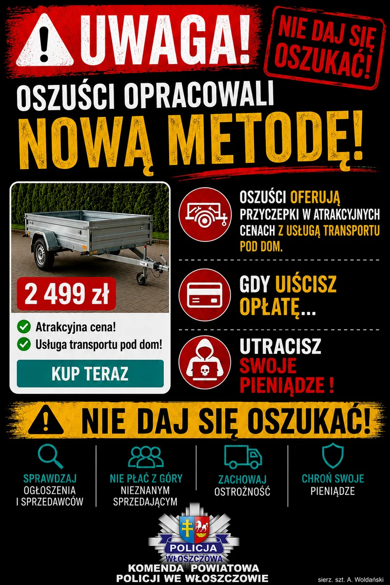 Ostrzeżenie przed oszustwami w zakupach online