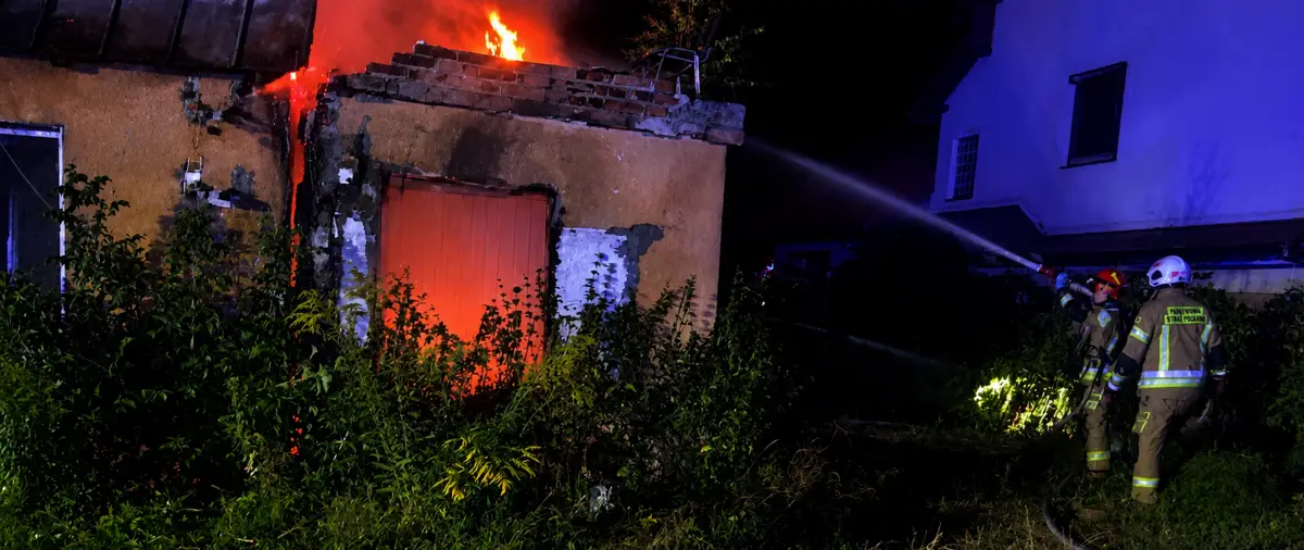 Pożar budynku w Zgórsku