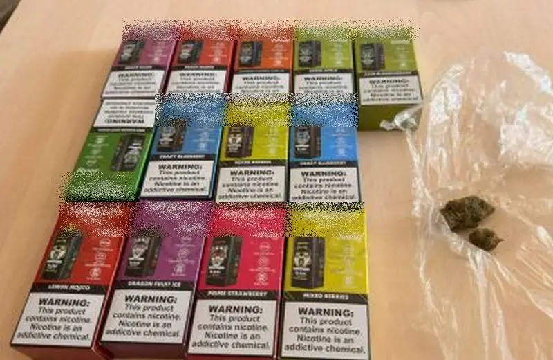 Mężczyzna zatrzymany w Ożarowie za posiadanie narkotyków i nielegalnych e-papierosów