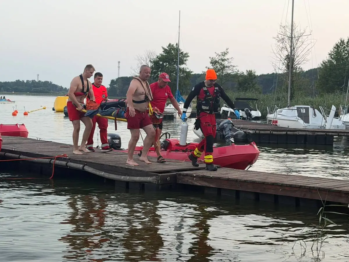 Incydent nad zalewem w Cedzynie zakończony interwencją ratunkową